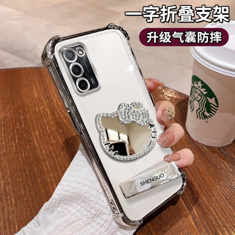 OPPOA55手机壳KT猫镜子