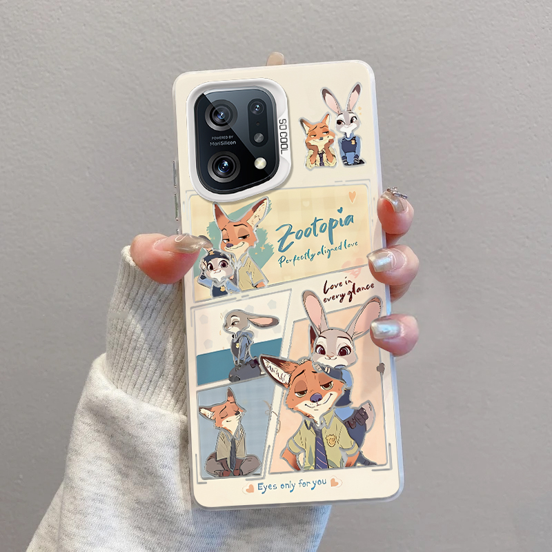 OPPOFINDX5手机壳尼克和朱迪漫画