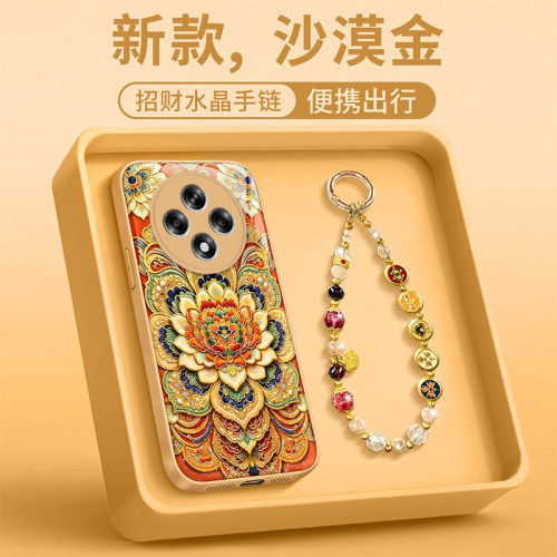 OPPOA3金色敦煌莲花手机壳