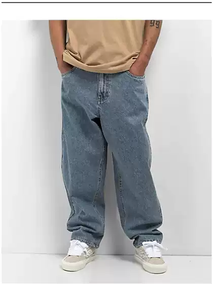 American Retro Jeans for Men, Spring and Autumn Trendy Brand, Straight Loose Fit, ins Trendy Versatile Casual Long Pants, Skateboard Pants