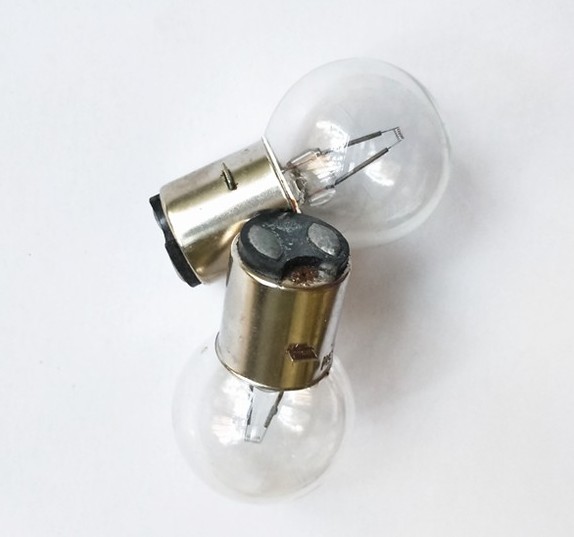 特殊万能显微镜灯泡6V12V30W50W卡口灯泡向阳灯泡安装直径20X57MM