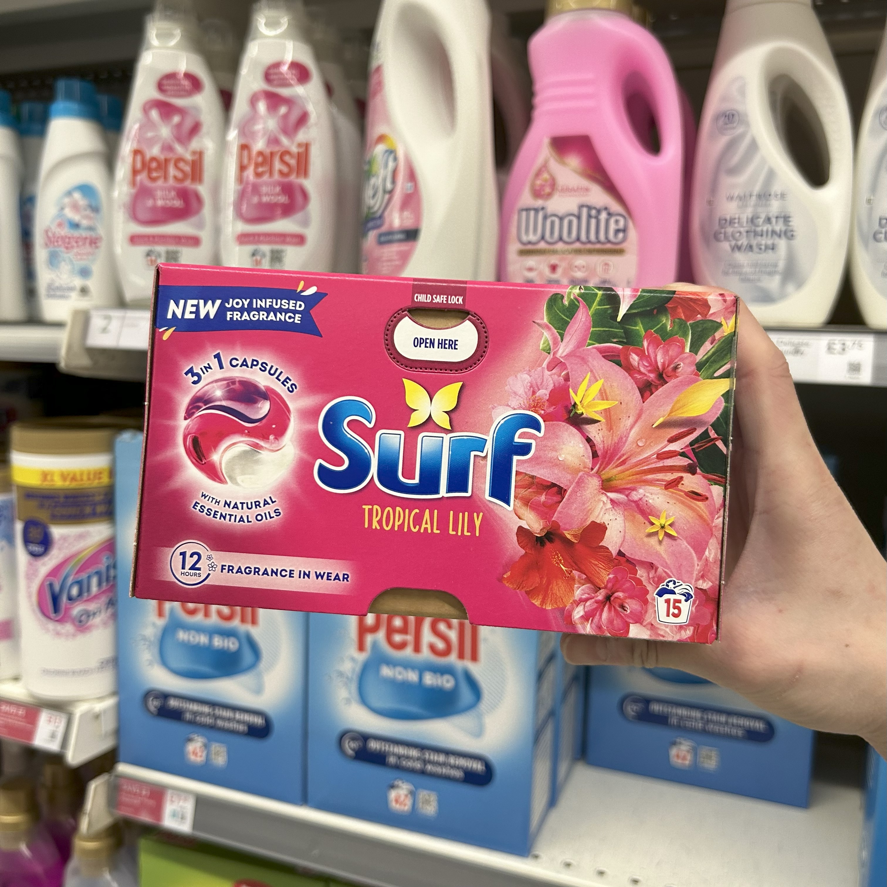 英国进口surf百合香椰奶洗衣球