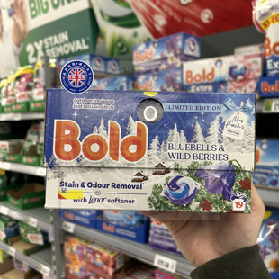 新到英国原装 持久留香 进口Bold洗衣凝珠洗衣胶囊风铃草与野莓香