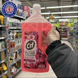 CIF英国原装进口晶杰免洗地板清洁剂液实木复合地板地砖野兰花香