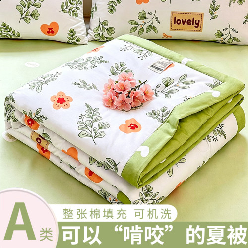 A类母婴级大豆纤维夏凉被可机洗