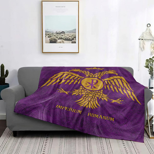 罗马共和国罗马帝国毛毯东罗马国旗徽章法兰绒毯客厅卧室装饰毯