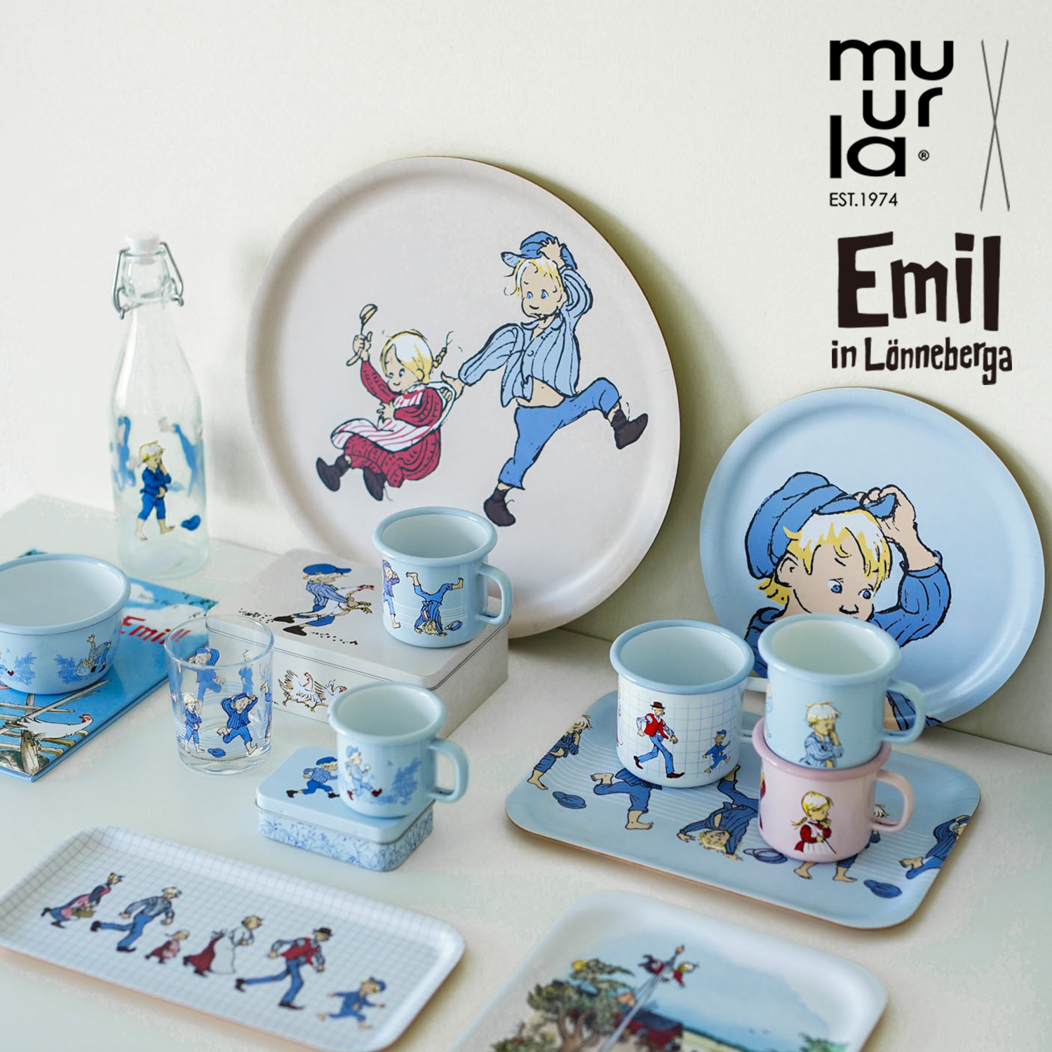 芬兰进口儿童饭碗密封瓶马克杯