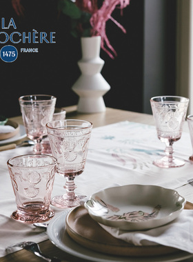 法国进口LA ROCHERE凡尔赛复古玻璃杯高脚酒杯醒酒器果汁玻璃碗