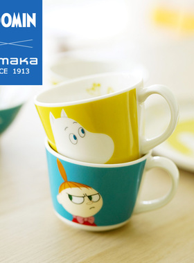 日本山加商店yamaka进口姆明moomin陶瓷迷你马克杯早餐杯刀叉筷子