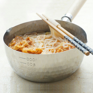 日本进口COOK 不粘锅不锈钢小奶锅辅食汤锅 PAL雪平锅雪平锅日式