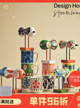 瑞典design house北欧榉木Lisa Larson嬉皮士小鸟家用摆件工艺品