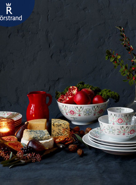 瑞典Rorstrand冬季系列Swedish Grace Winter圣诞陶瓷新年碗盘子