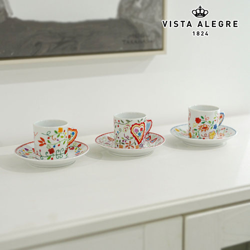 Vista Alegre葡萄牙VILA VERDE系列咖啡杯碟茶杯碟茶壶碗盘礼物