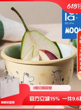 芬兰进口muurla搪瓷碗姆明餐具MOOMIN珐琅大汤碗家用单个饭碗儿童