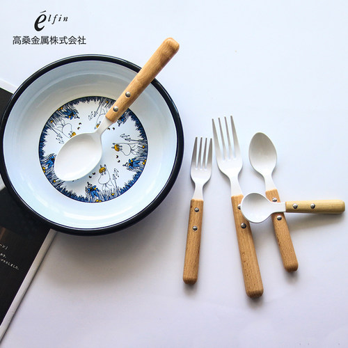 日本进口elfin珐琅搪瓷厨具餐具