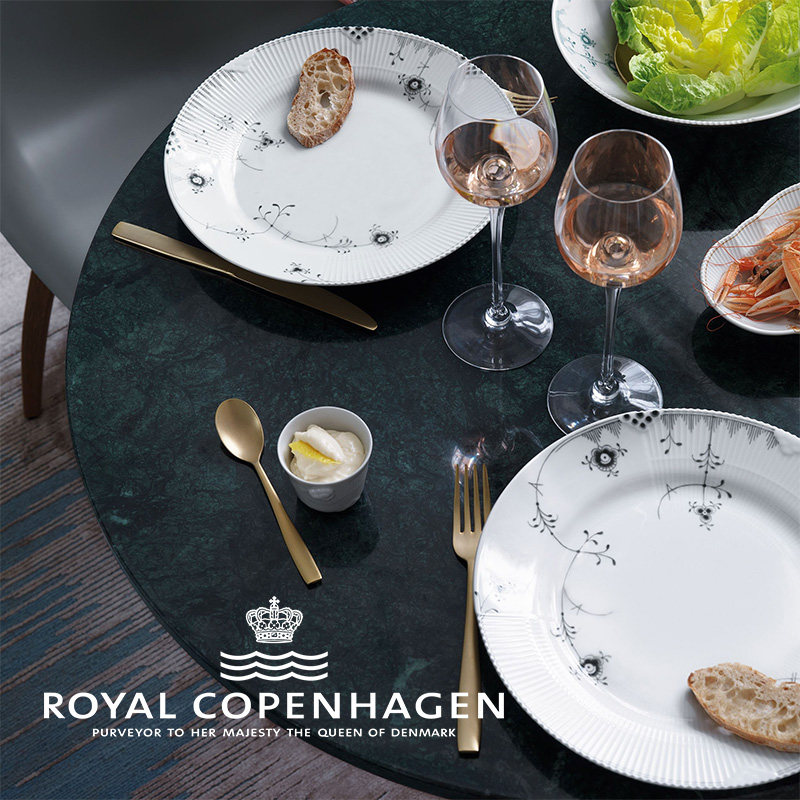 royalcopenhagen造型盘白瓷