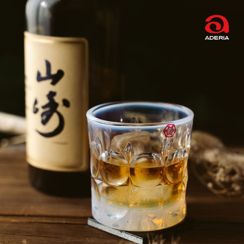 日本ADERIA石冢硝子庄内月光白水晶玻璃杯洋酒杯茶杯酒杯点心盘子