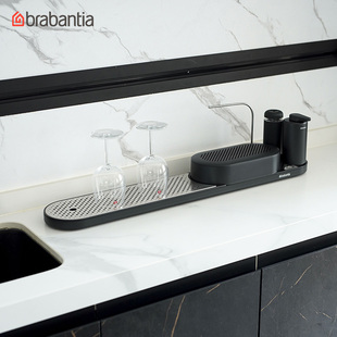 荷兰brabantia柏宾士厨房水槽沥水盘收纳盒皂液器家用组合置物架