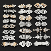 金属子母扣盘扣对扣旗袍纽扣中式 搭扣高端水钻衣服皮草装 饰扣子