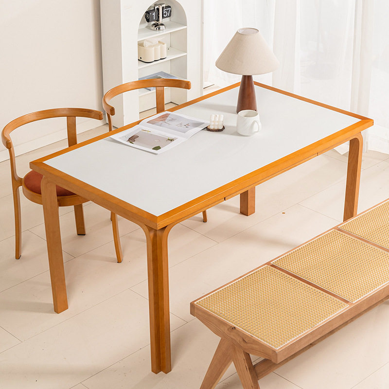 北欧中古实木岩板餐桌简约现代家用小户型榉木餐桌椅长方形原木桌,住宅家具,岩板餐桌,淘宝优惠券,粉丝福利购,淘宝优惠卷