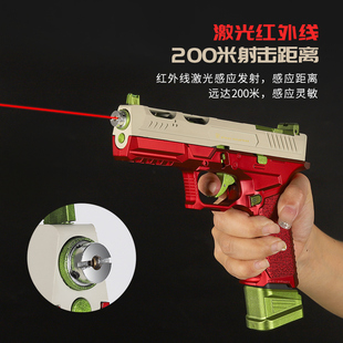 清仓全新 创造兽CZS格洛克g17反吹激光抛壳连发玩具枪训练模型枪