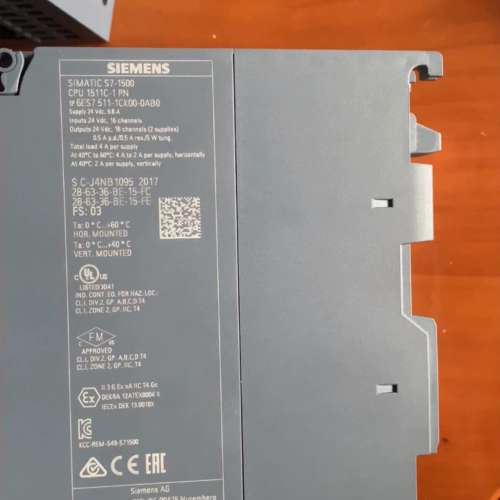 S7-1500 CPU模块，型号6ES7 511-1C