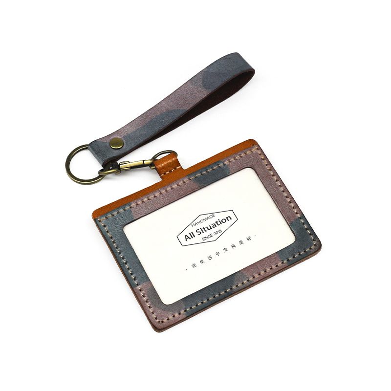 欧美风原创植鞣牛皮真皮卡夹卡包