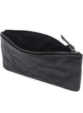 头层牛皮钱包原创拉链袋卡包男真皮短款青年零钱包女士手拿包薄款