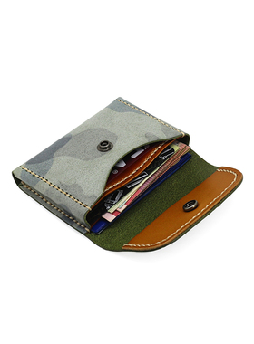 原创新品植鞣皮零钱包女头层牛皮大容量真皮卡包男士手工驾驶证包