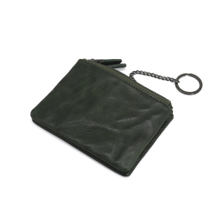 青年零钱包 头层牛皮钱包原创双拉链袋卡包真皮短款 All Situation