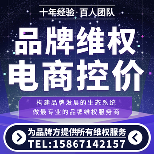 电商维权平台控价淘宝抖音拼多多知识产权专业第三方 品牌控价