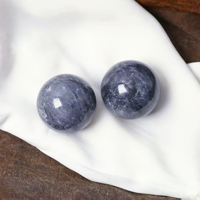 工厂处理 天然杂石原矿石打磨保健球 健身球 把玩件