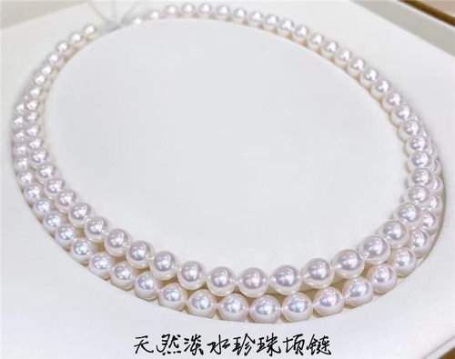 天然淡水珍珠项链女款珍珠