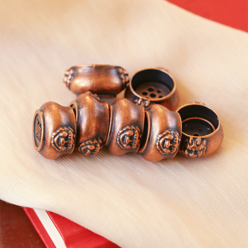 黄铜香薰香炉 插檀香用的哈 文玩饰品情侣款