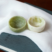 供货直播间 特价 天然菜花玉原石打磨茶杯水杯茶桌配件