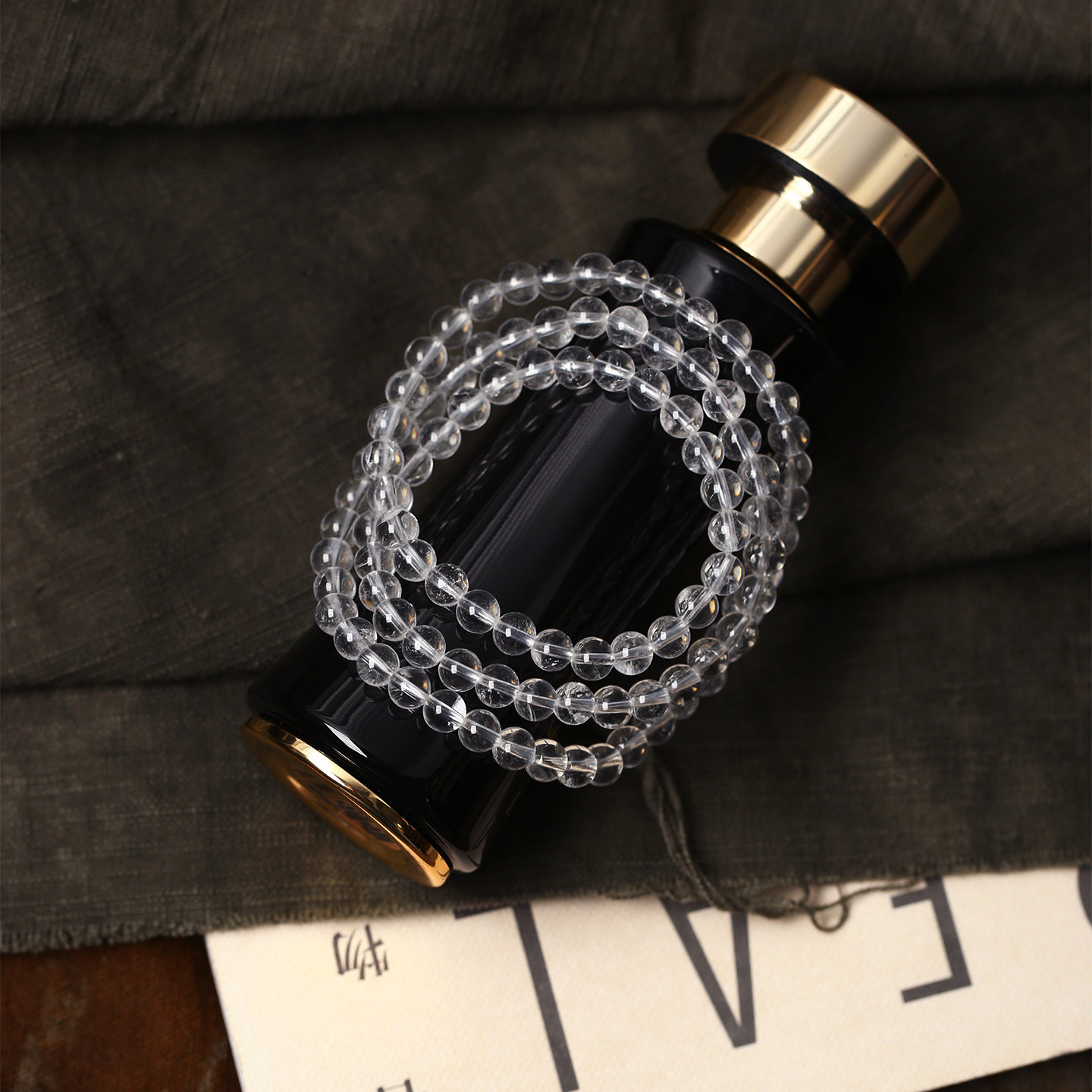 天然水晶白水晶圆珠三圈款手链 女款水晶透明水晶多圈手串饰品,饰品/流行首饰/时尚饰品新,手饰/手串,淘宝优惠券,粉丝福利购,淘宝优惠卷