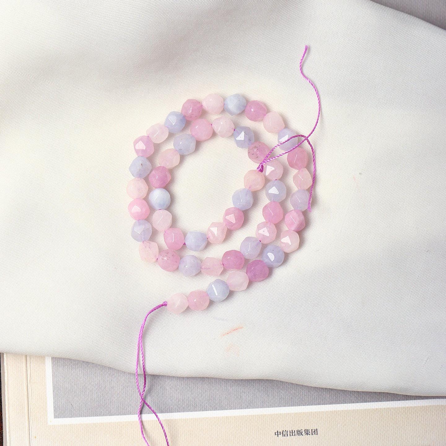 天然粉水晶海蓝宝切面珠双拼色半成品长条 女款手链配件diy材料,饰品/流行首饰/时尚饰品新,DIY配件,淘宝优惠券,粉丝福利购,淘宝优惠卷