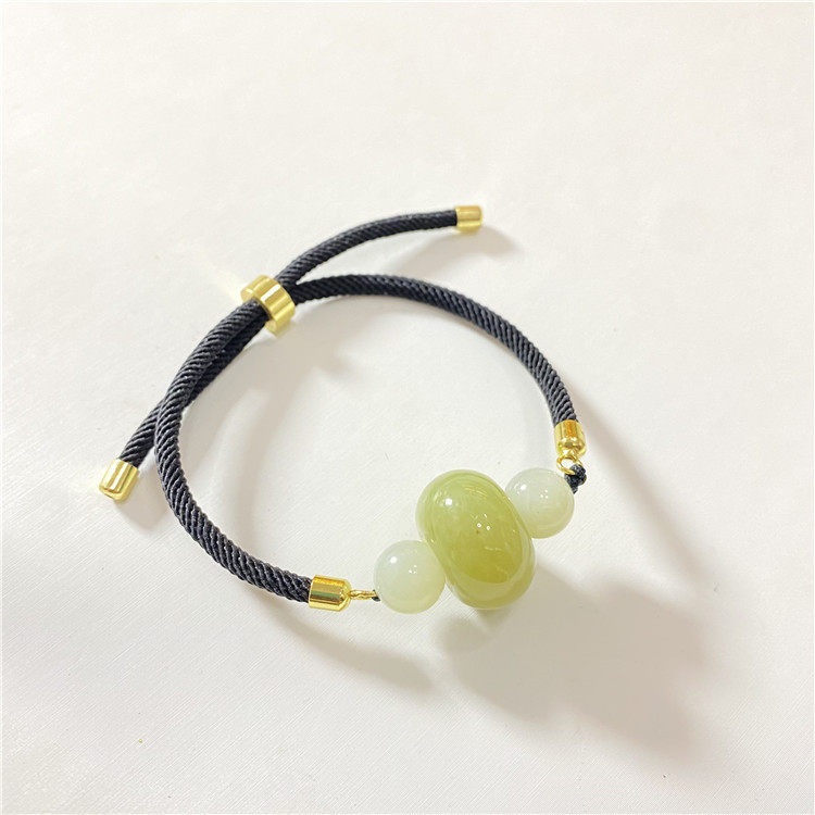 天然和田玉新疆料黄口料盘珠原创款手绳手链 男女款玉石手串饰品,珠宝/钻石/翡翠,手饰,淘宝优惠券,粉丝福利购,淘宝优惠卷