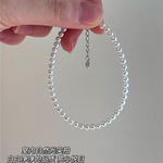 精品毕业 天然淡水珍珠小灯泡款手链 单圈正圆亮光女款珍珠手串