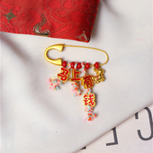 手工原创马年吉祥物马上有钱款 挂饰礼物 民族风款 胸针包挂 女款