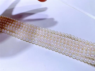 小精品 珠光颜色好 天然淡水粉珍珠项链 女款珍珠简约款颈链项链