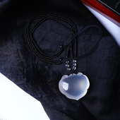 工厂特价 挂坠 白水款 天然白水晶雕刻爱心如意吊坠毛衣链挂坠 女款