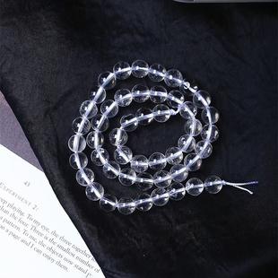 东海天然白水晶半成品散珠 DIY手工手链饰品水晶珠帘配件材料