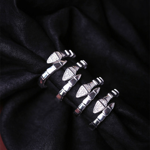 工厂直销990足银蛇戒指 女款个性款足银戒指时尚款饰品礼物