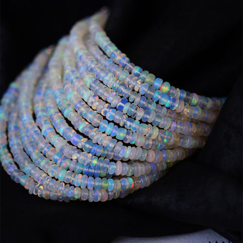 火彩好天然欧珀盘珠款手链