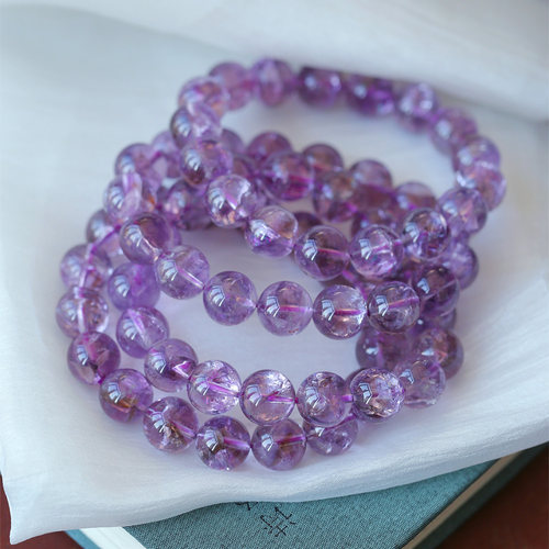 七彩紫色阿赛斯特莱胶花异象手链