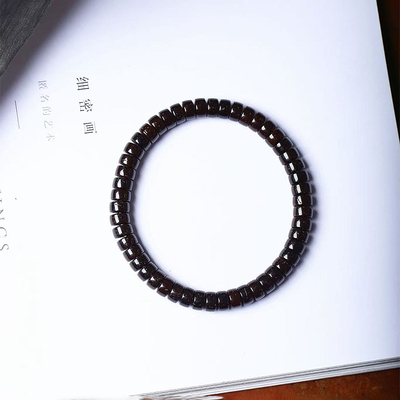 天然黑椰蒂原创直切款手链 男女款文玩椰蒂饰品礼物