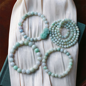 天然翡翠手链翡翠手串精品玉石翡翠手串单圈手链圆玉珠子男女款