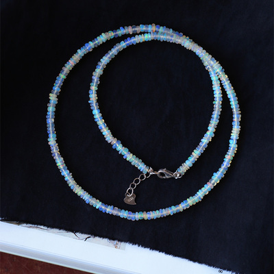 天然欧珀盘珠款项链锁骨链