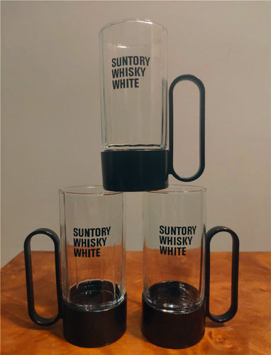 日本进口玻璃酒杯威士忌手把杯